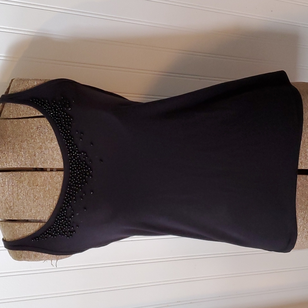 3/$15 New York and Company beaded/ sequin tank top size small - Picture 2 of 6